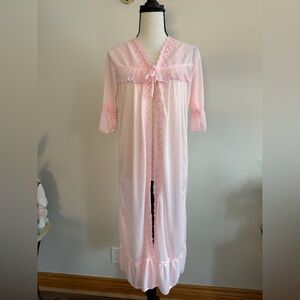Light Pink Lace Robe